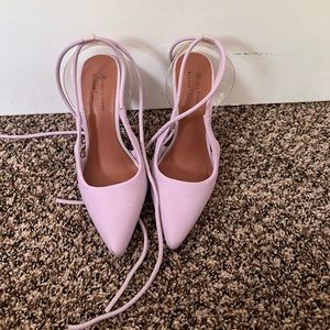 Lilac Wrap Up Heels